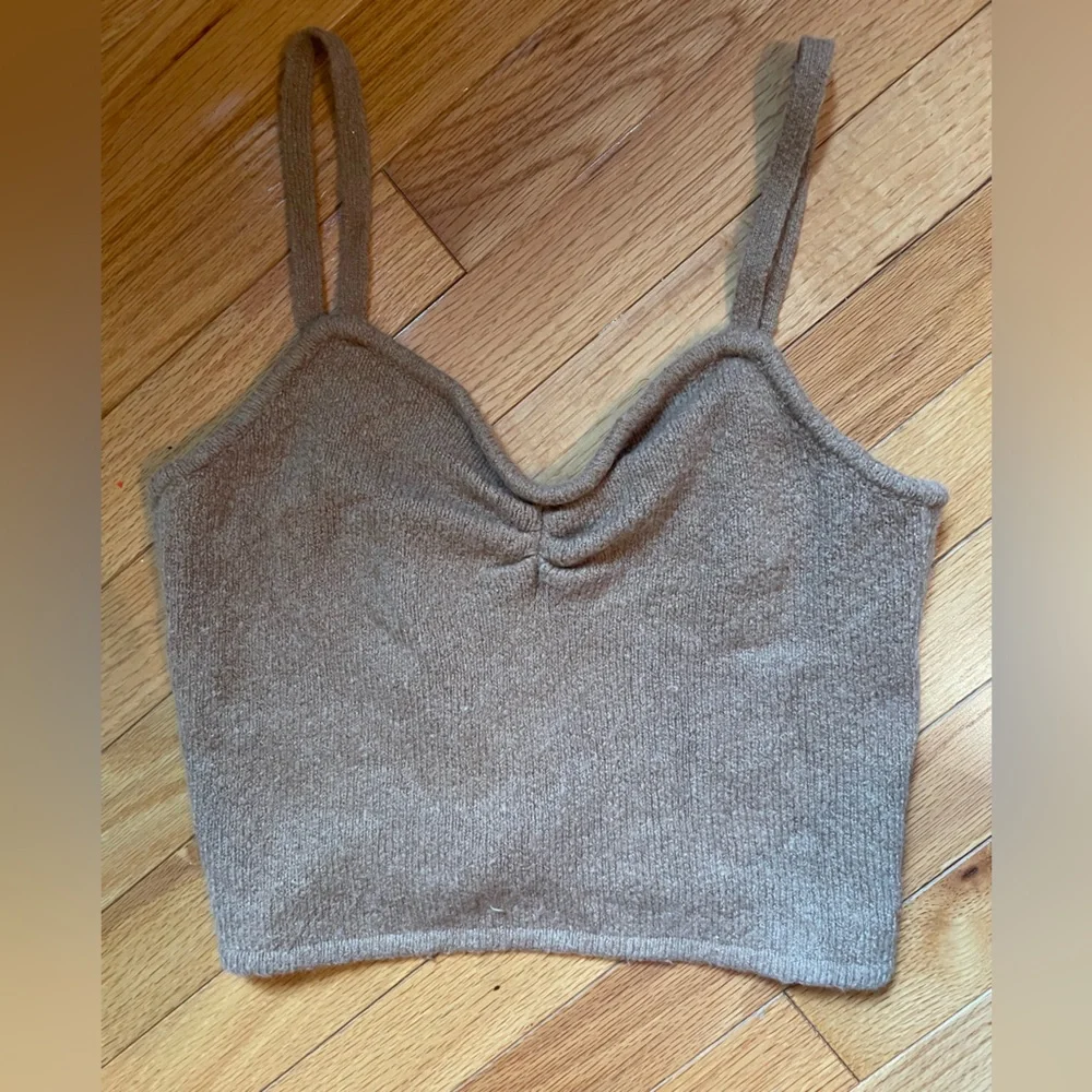Madewell Camel Milo Knit Top Size 4